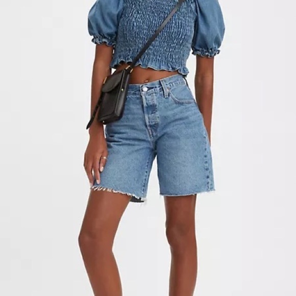 Levi's Premium 501 90S Mid Thigh Shorts - Picture 1 of 3